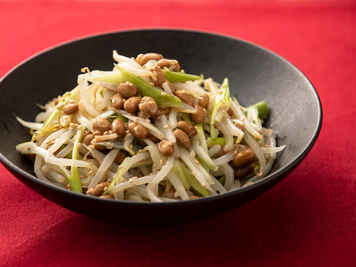 納豆ともやしのナムル